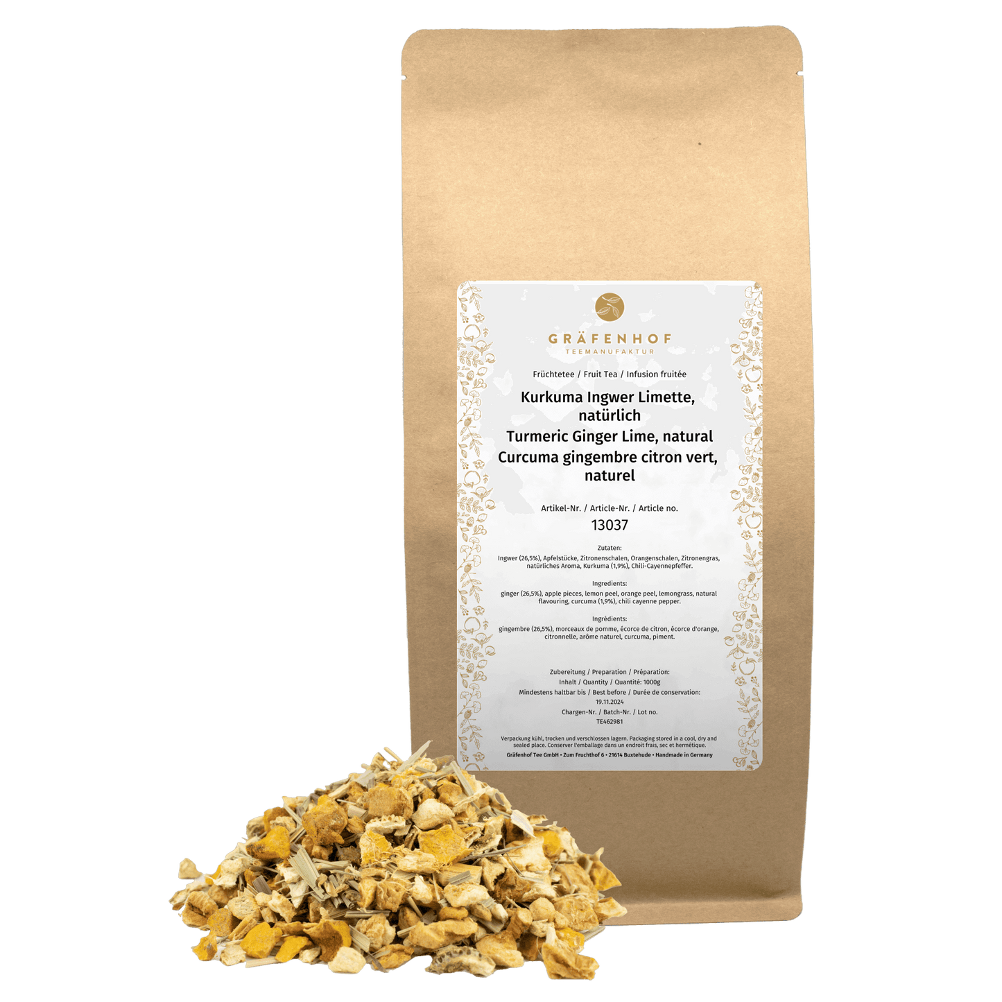 Turmeric Ginger Lime, natural