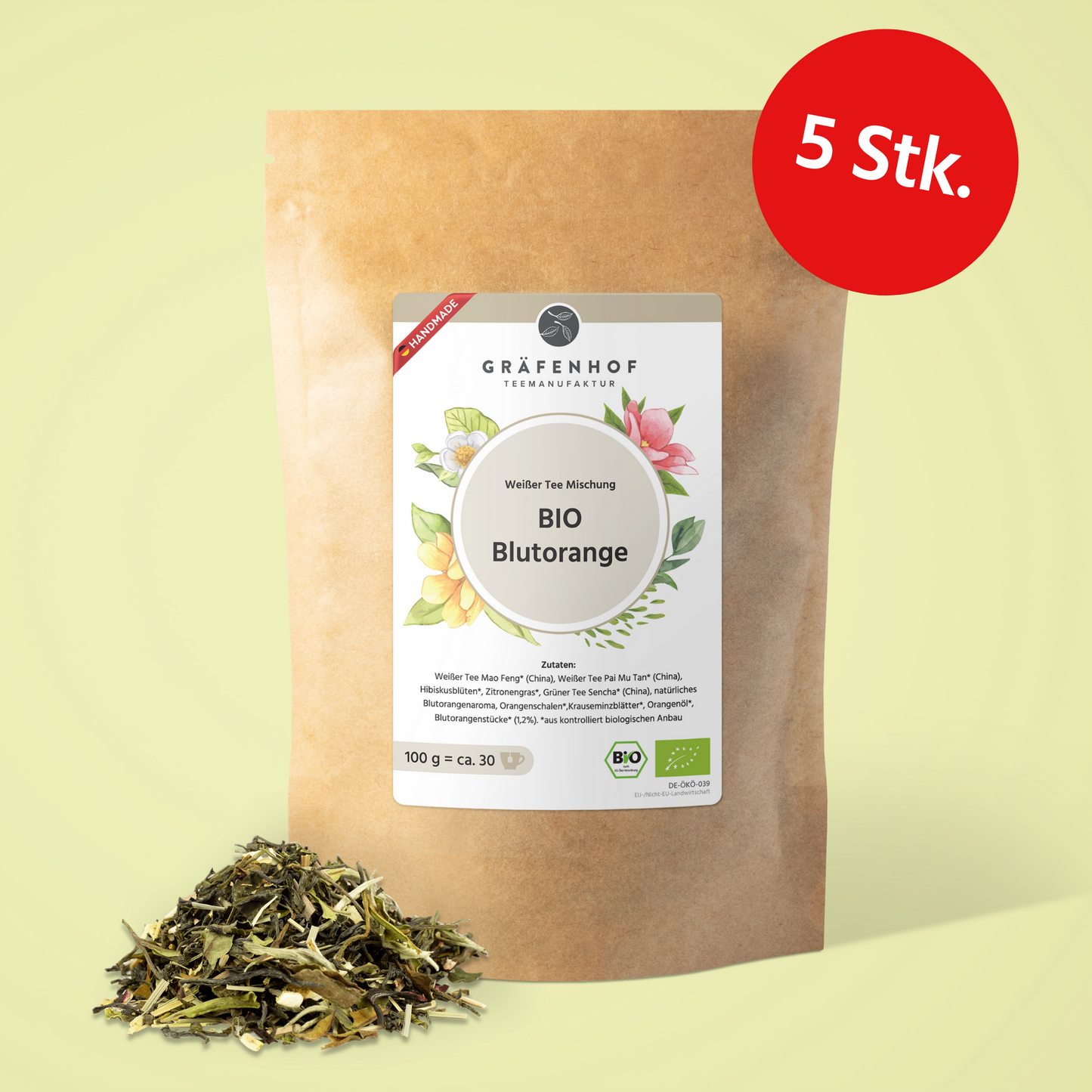 BIO Blutorange - 5 Stk. x 100g