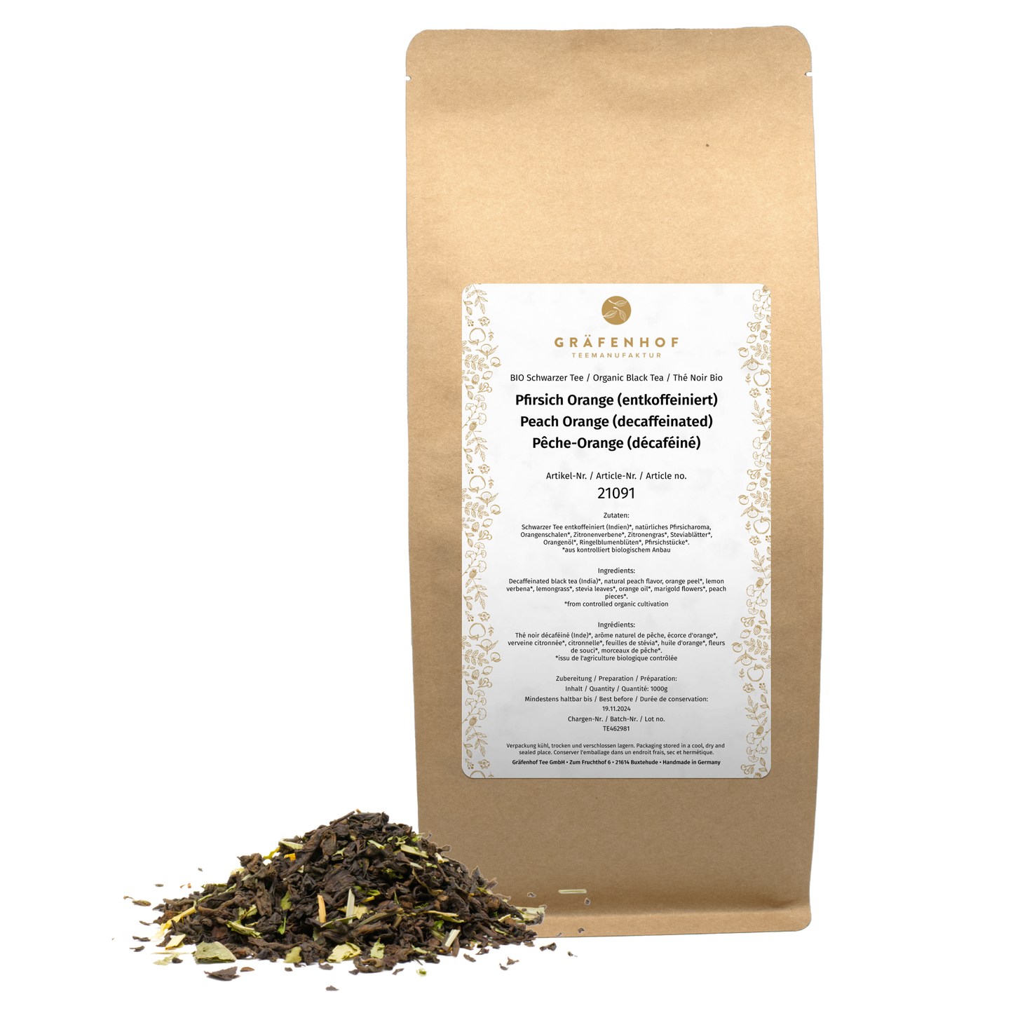 ORGANIC Peach Orange (decaffeinated)