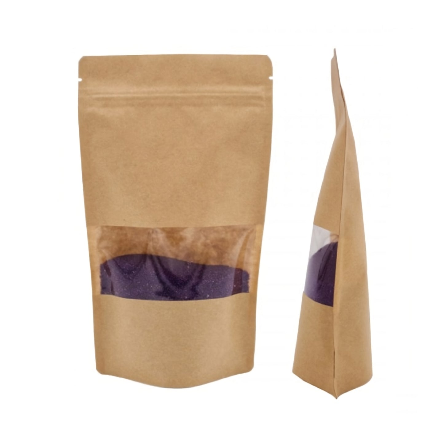 Doypack brown / viewing window