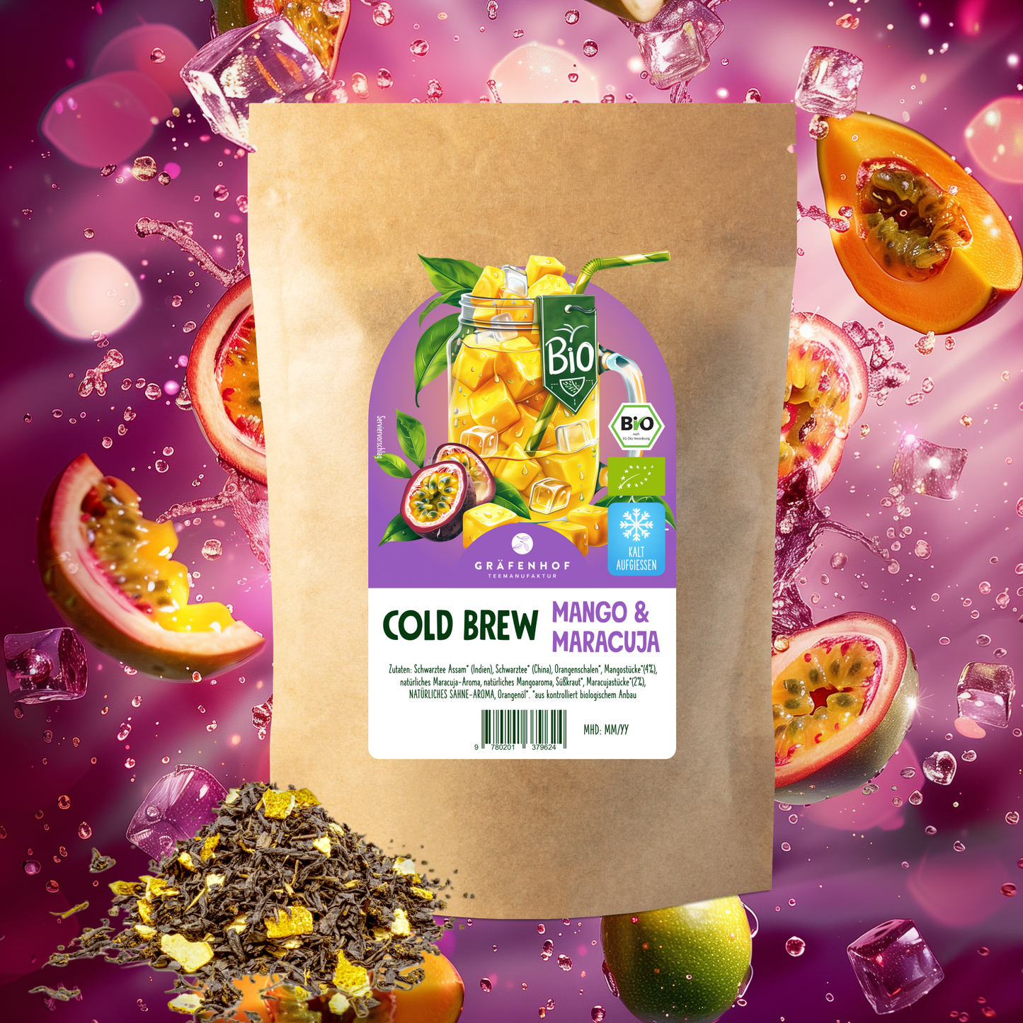 ORGANIC Iced Tea Mango Passion Fruit (Cold Brew) – 5 pcs.