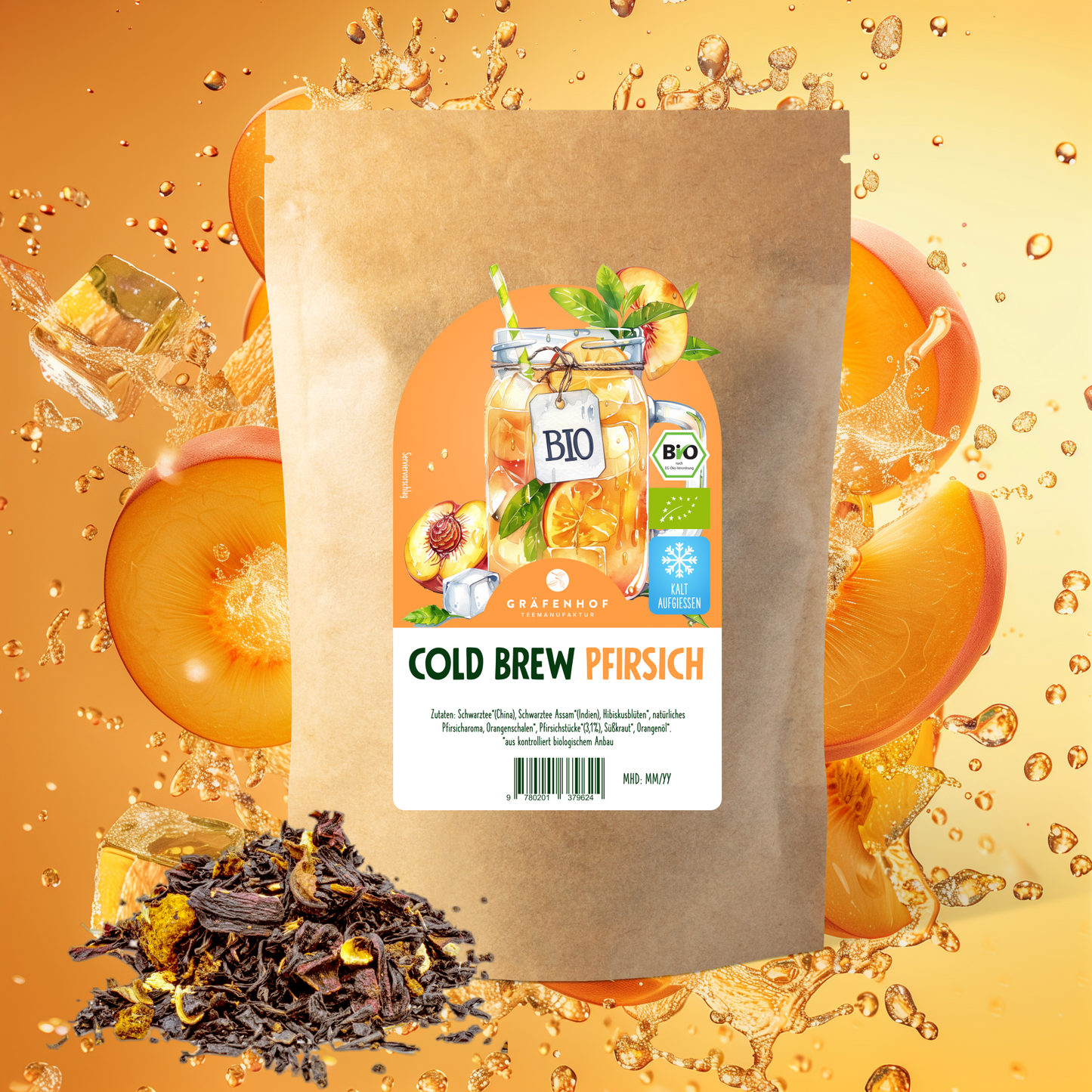 ORGANIC Iced Tea Peach (Cold Brew) – 5 pcs.