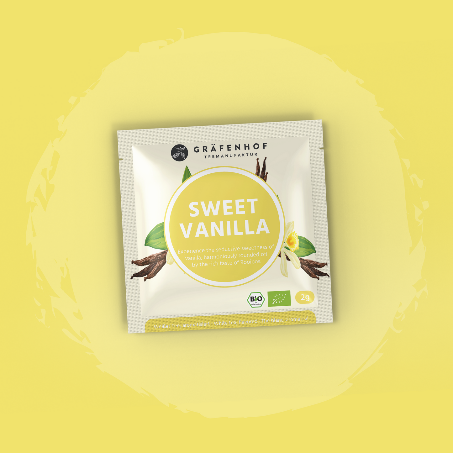 Sweet Vanilla Tee, Pyramidenbeutel mit Sachet